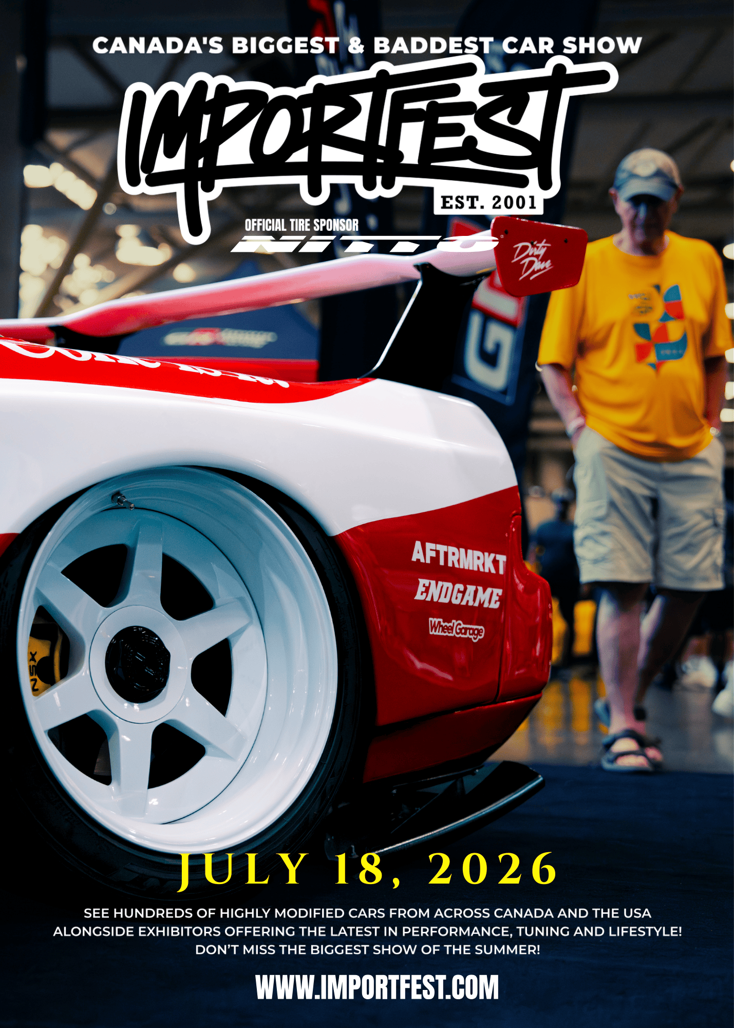 ImportFest 2026 Modified cars on display at ImportFest in Toronto, Canada