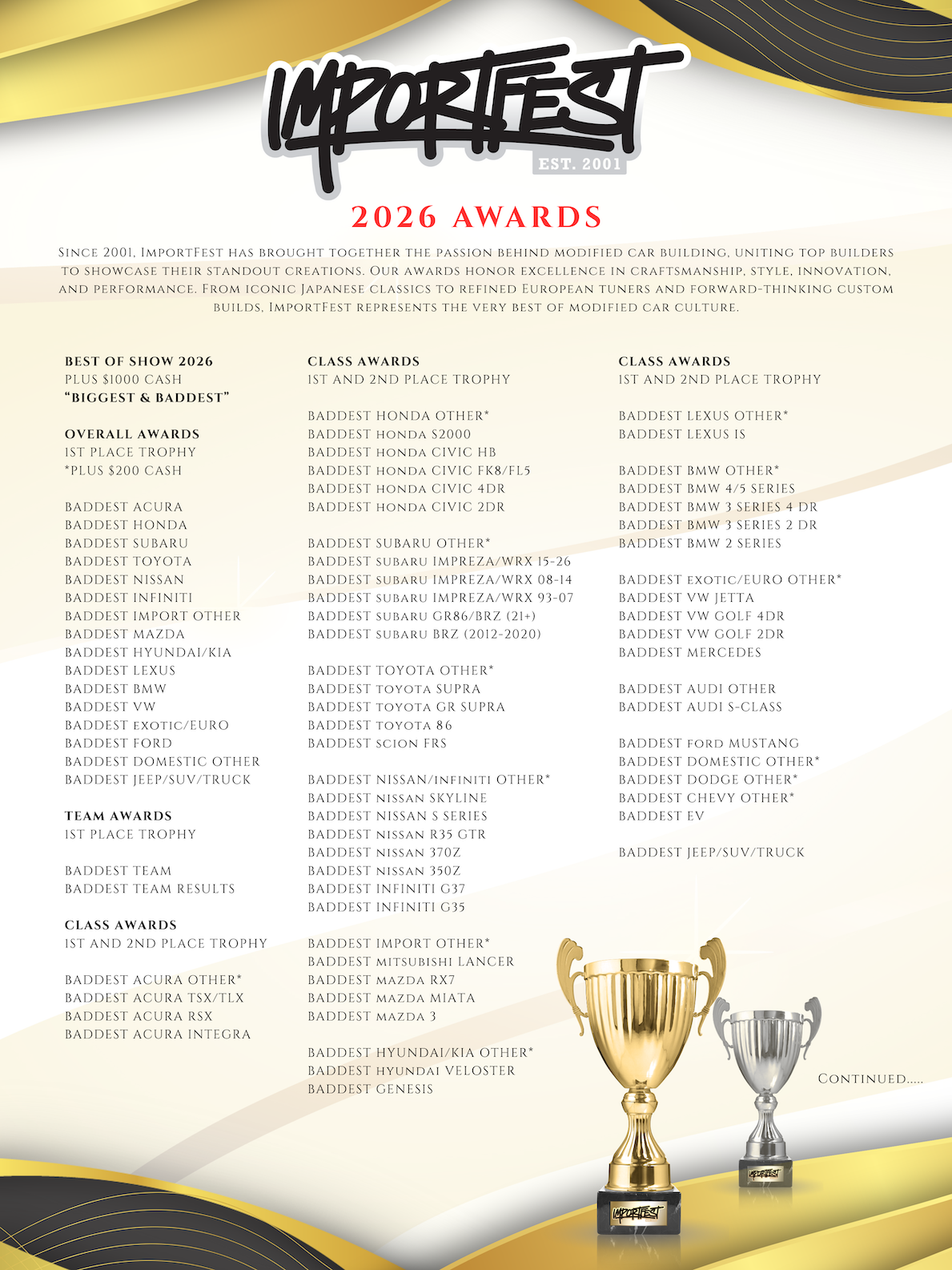 Register your Modified Car or Truck for Top Awards & Cash Prizes at ImportFest Toronto Car Show